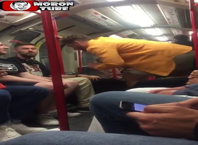 Video :London - a jerk gets violently ejected off a metro train